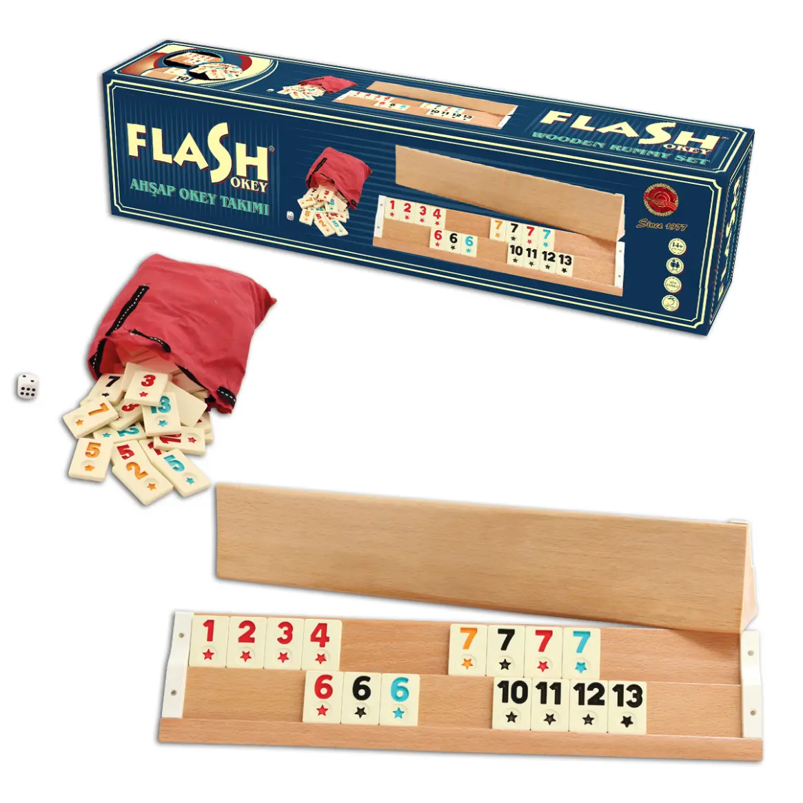Jackaro Rummy Wooden Flash