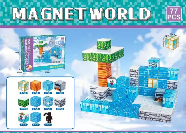 Magnetic Building Blocks 77Pcs