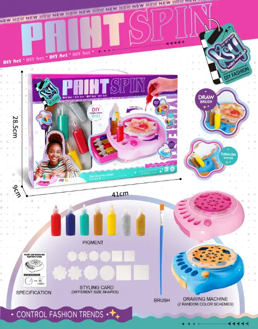 Girls Fashion Paint Spin