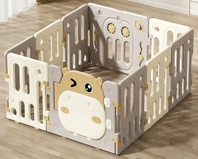 Hippo Playpen 8+2 - 130 x 150 cm