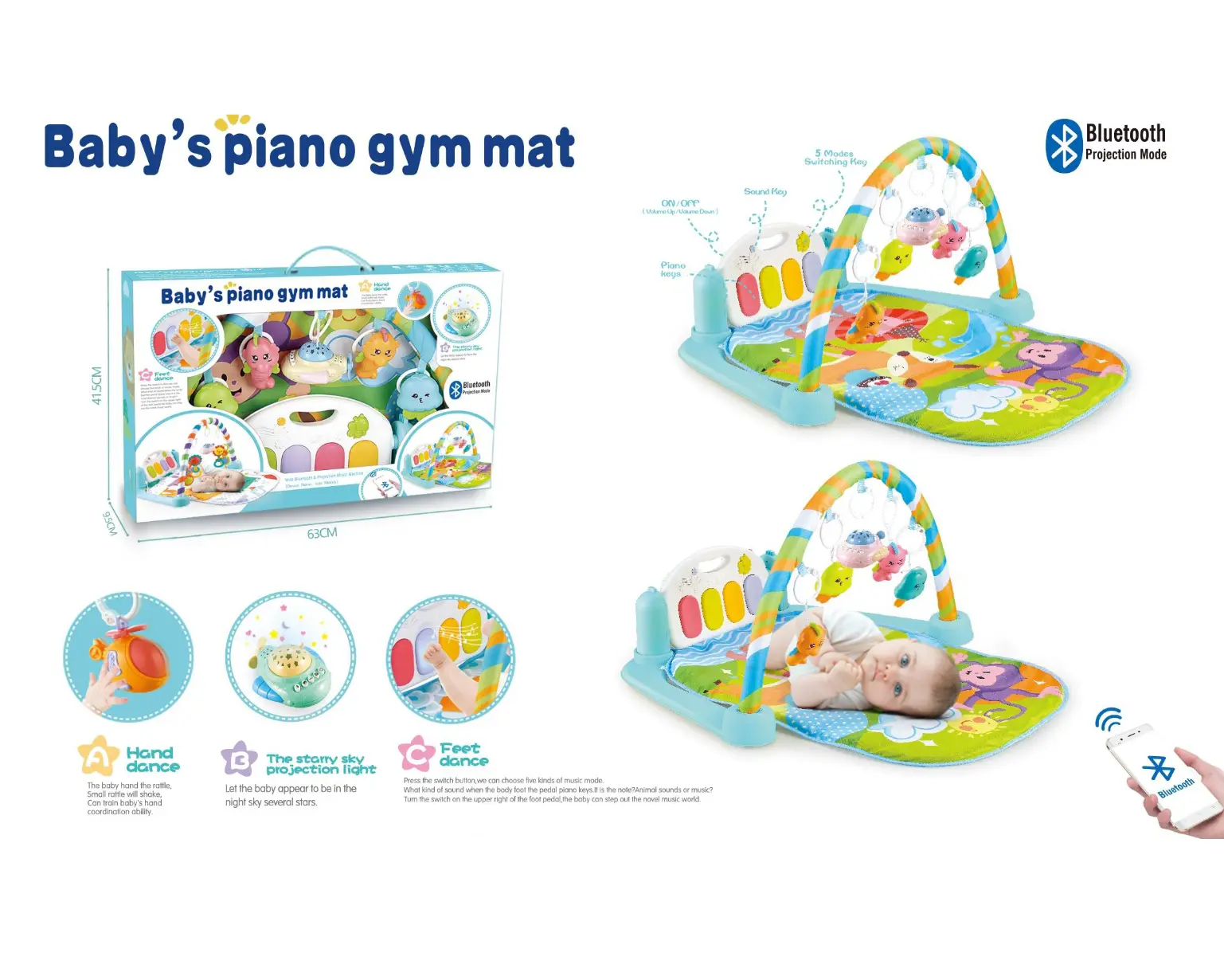 Baby Piano Gym Mat 