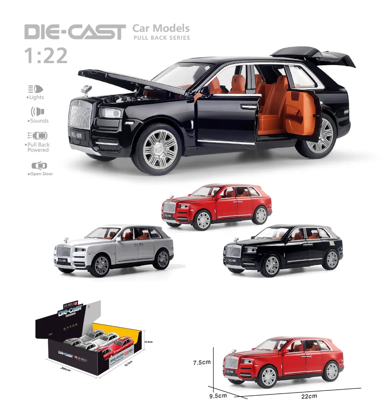 Die Cast Car Model - 1 Pc