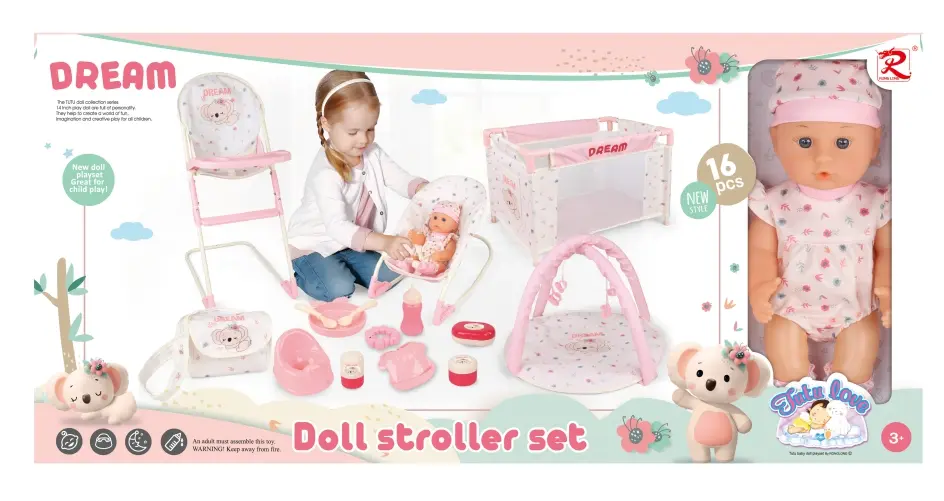 Doll Stroller Set