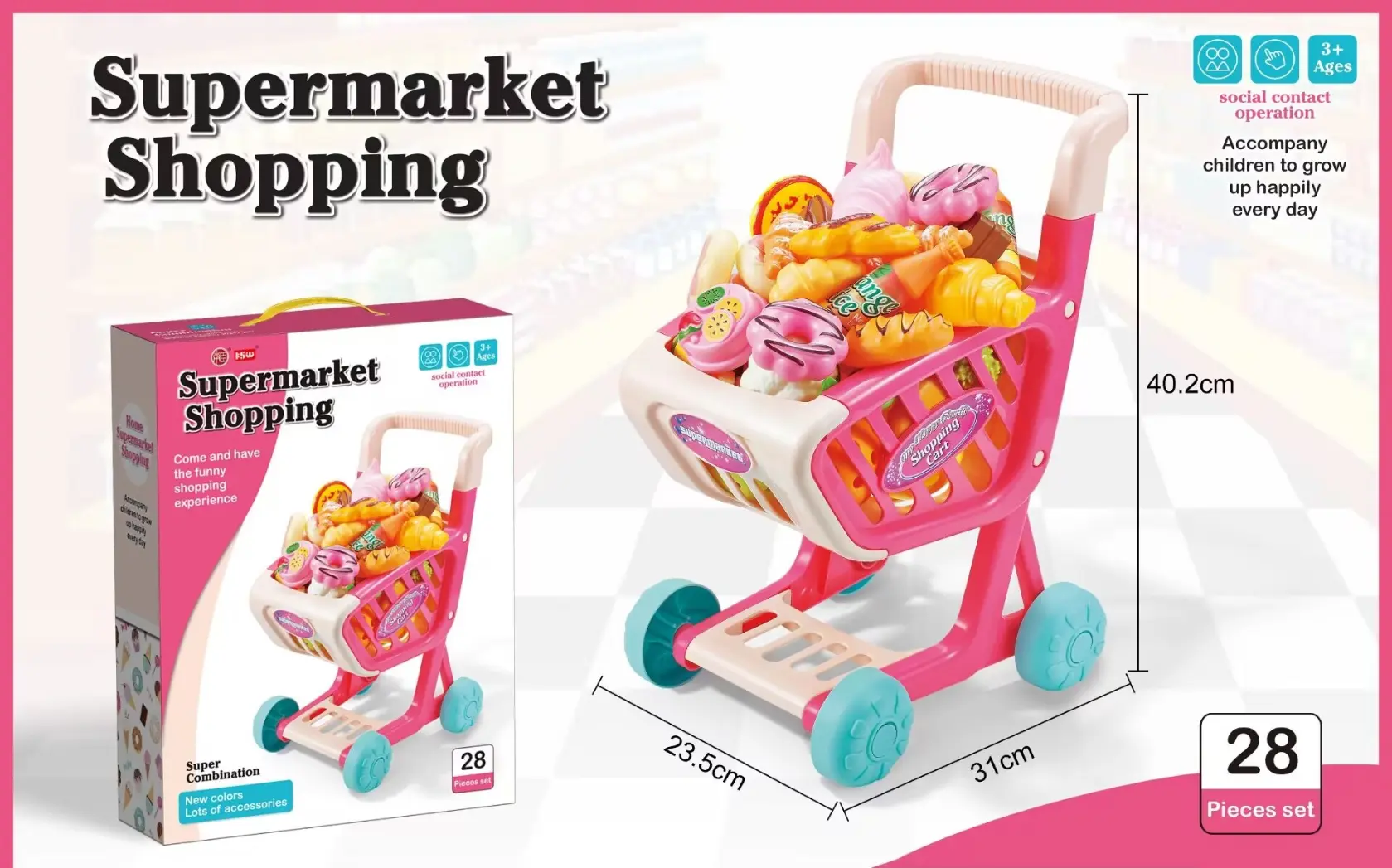 Supermarket Shopping Trolley 