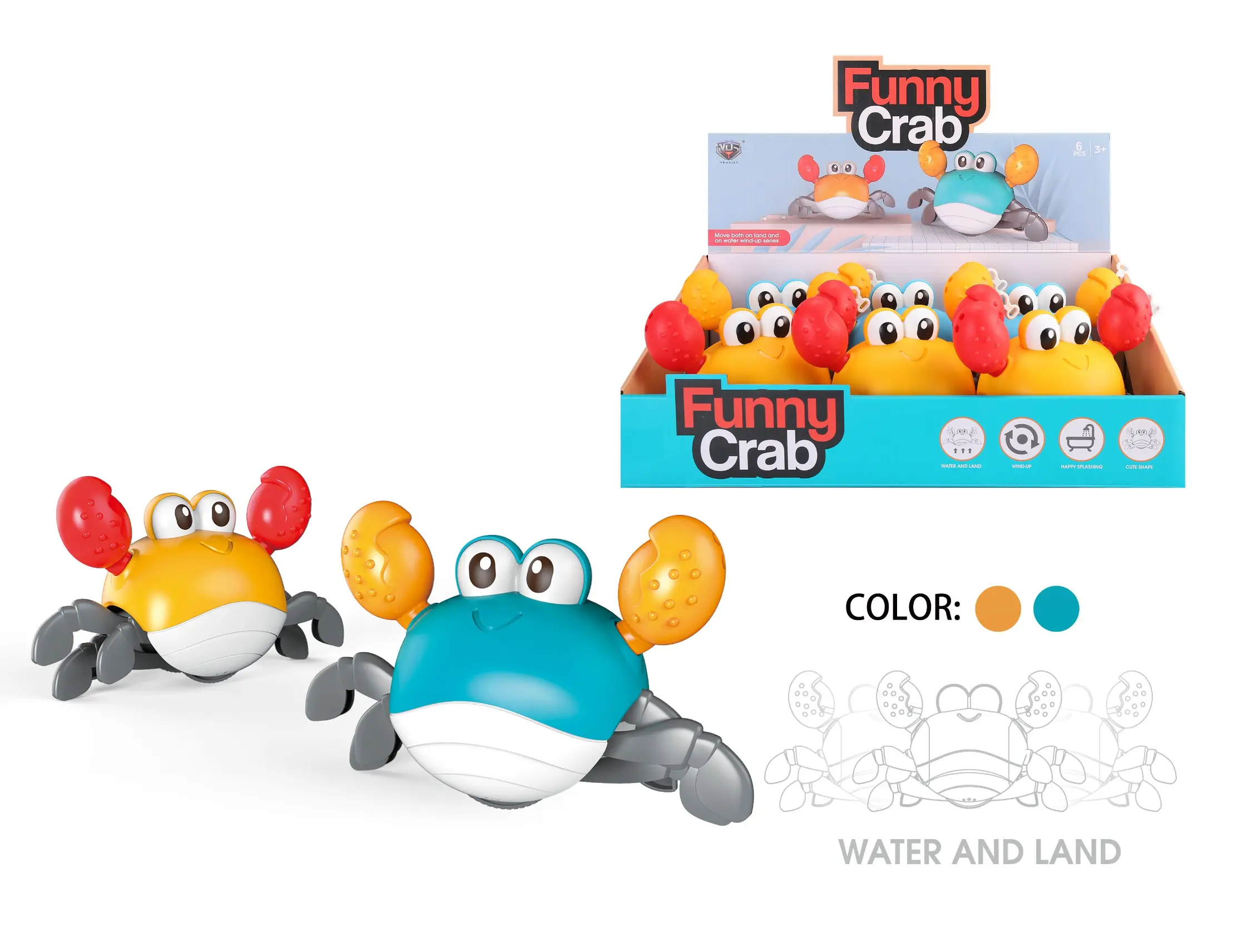 Funny Crab  - 1 Pc 