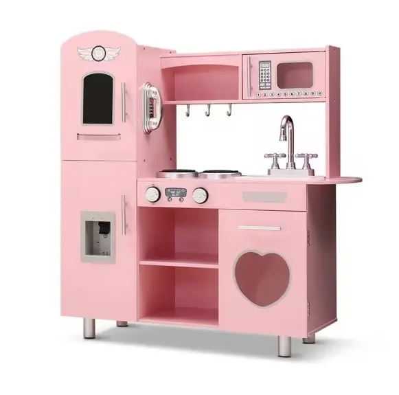 Edufun Retro Wooden Play Kitchen -Pink