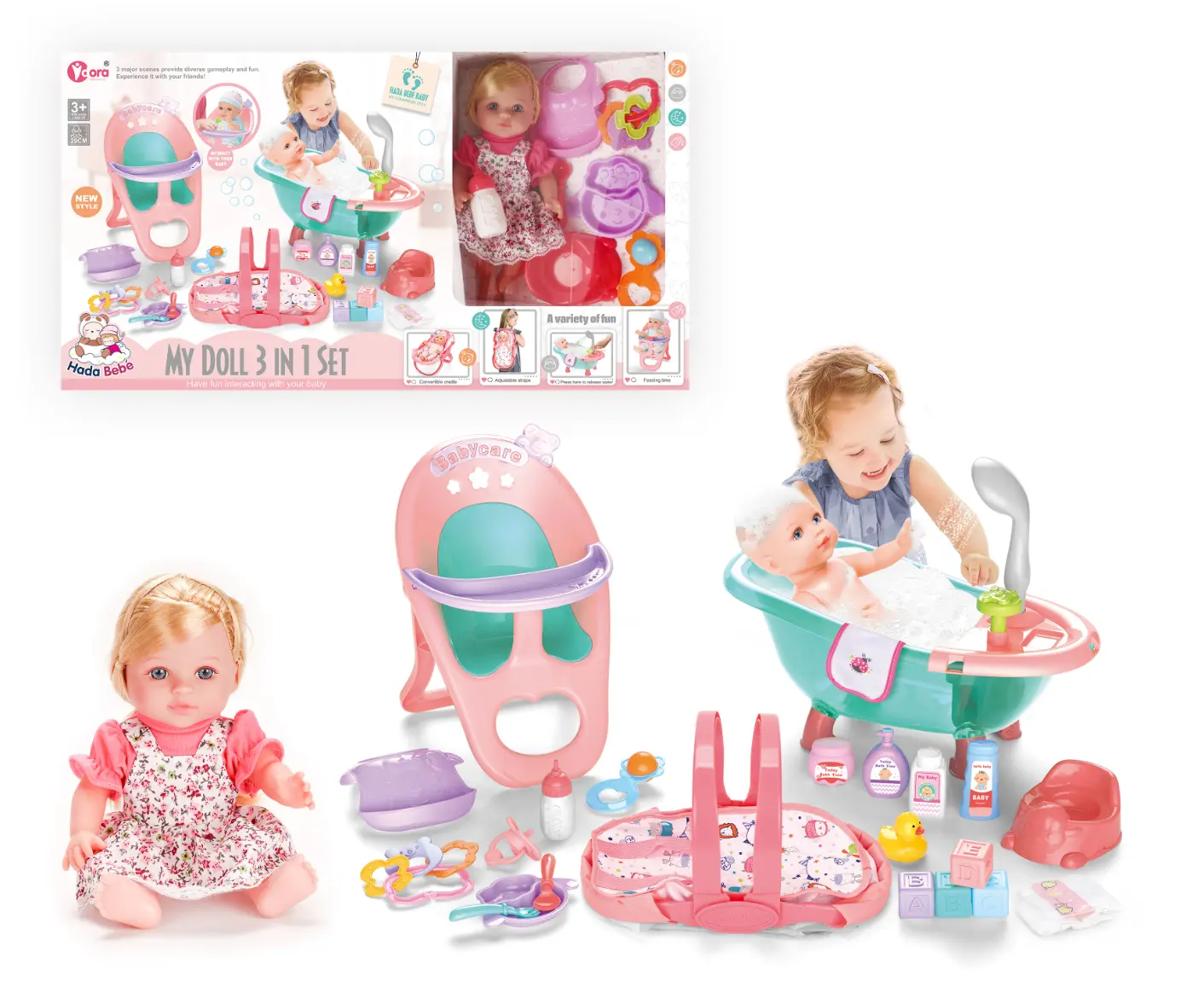 Doll 3 In 1 Set 