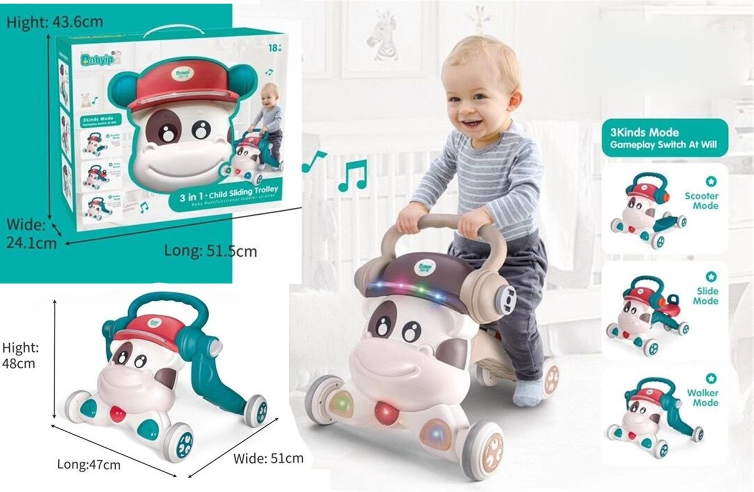 Child Sliding Trolley 