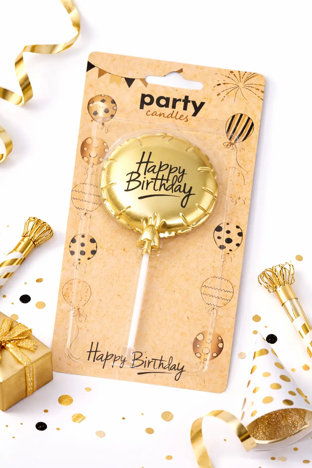 Happy Birthday Round Candle 