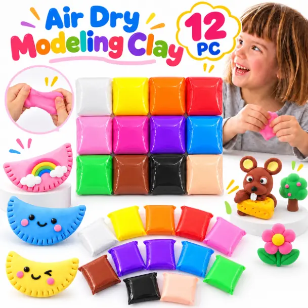 Play Dough - 12 Pcs  
