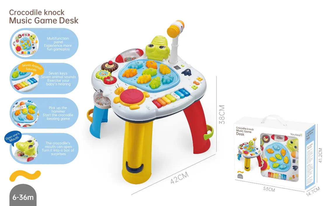 Crocodile Knock Music Game Desk